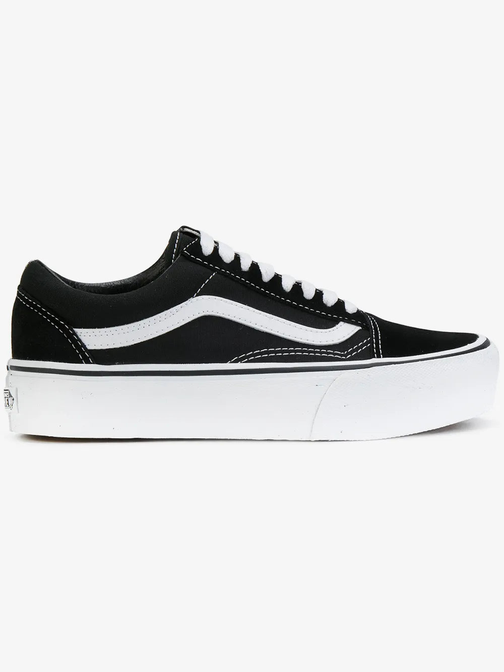 Vans Old Skool Plataform `Black/ True White`