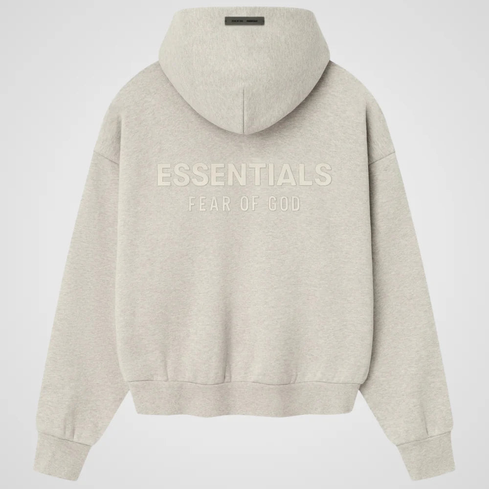 Fear of God Essentials Hoodie ss25 `Heather Stone`