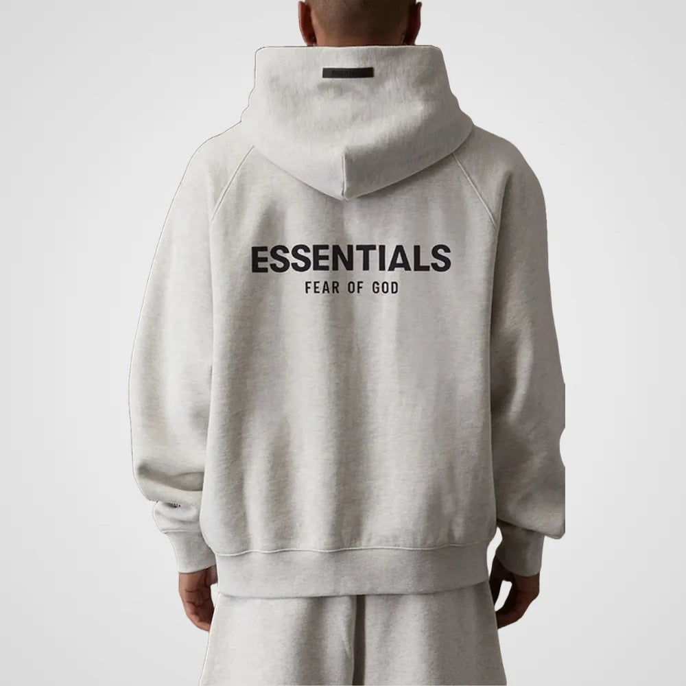 Fear of God Essentials Hoodie ss22 'Light Oatmeal`