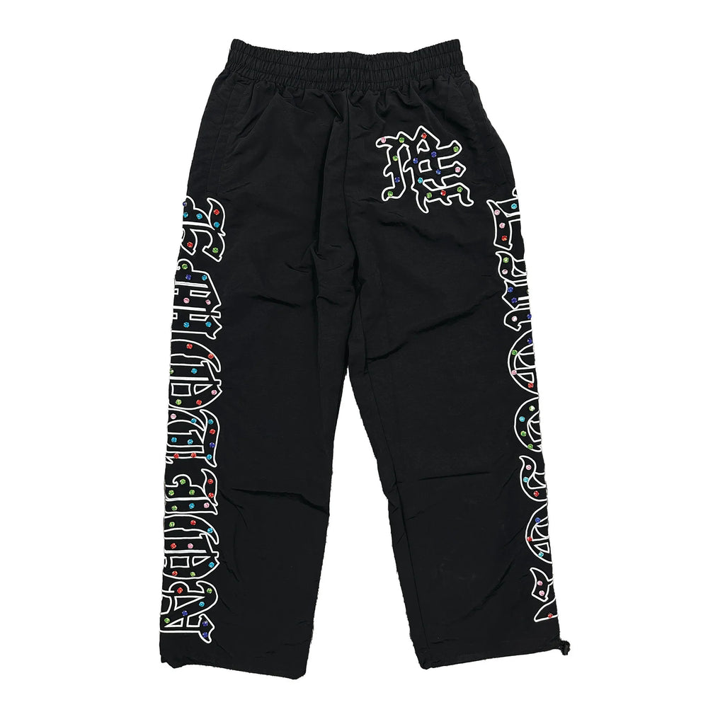 Mixed Emotion ME Rhinestone Nylon Pants