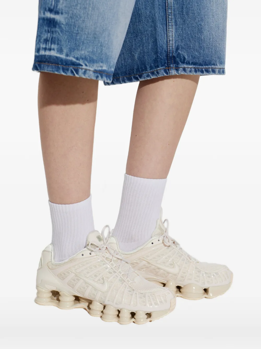 Nike Shox TL ´Light Silver/White/Light Army´