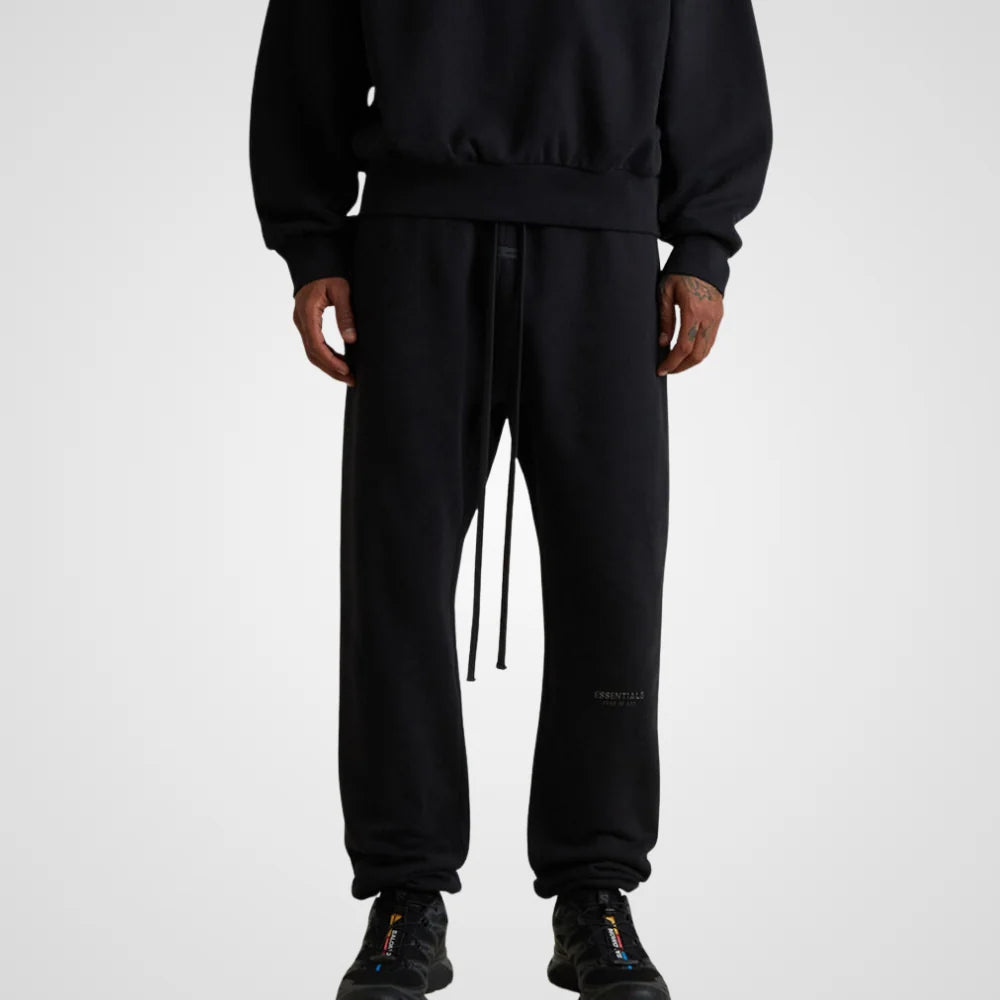 Fear of God Essentials Sweatpants ss25 `Jet Black`
