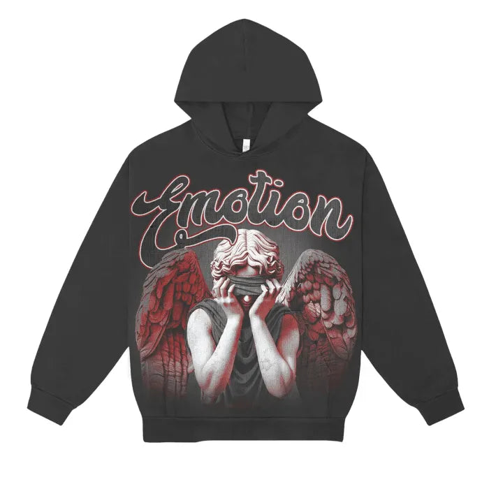 Mixed Emotion Hoodie Black Blinded Graphic Edition