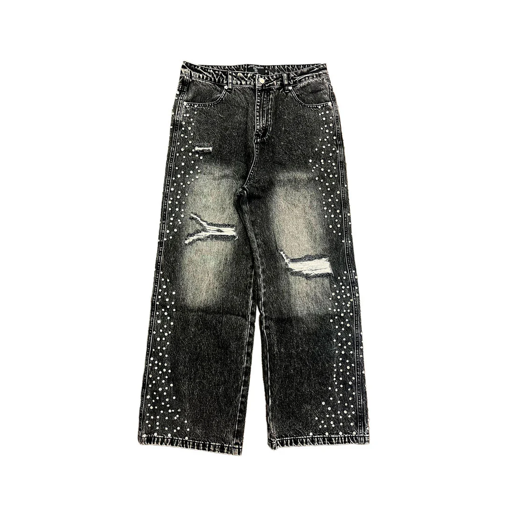 Mixed Emotion Jeans ´Black Stone Baggy Ripped´