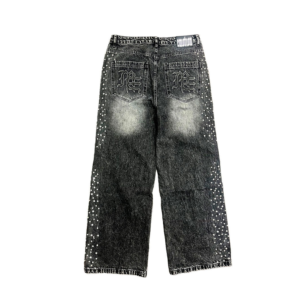 Mixed Emotion Jeans ´Black Stone Baggy Ripped´