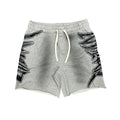 Mixed Emotion Grey Faded Shorts