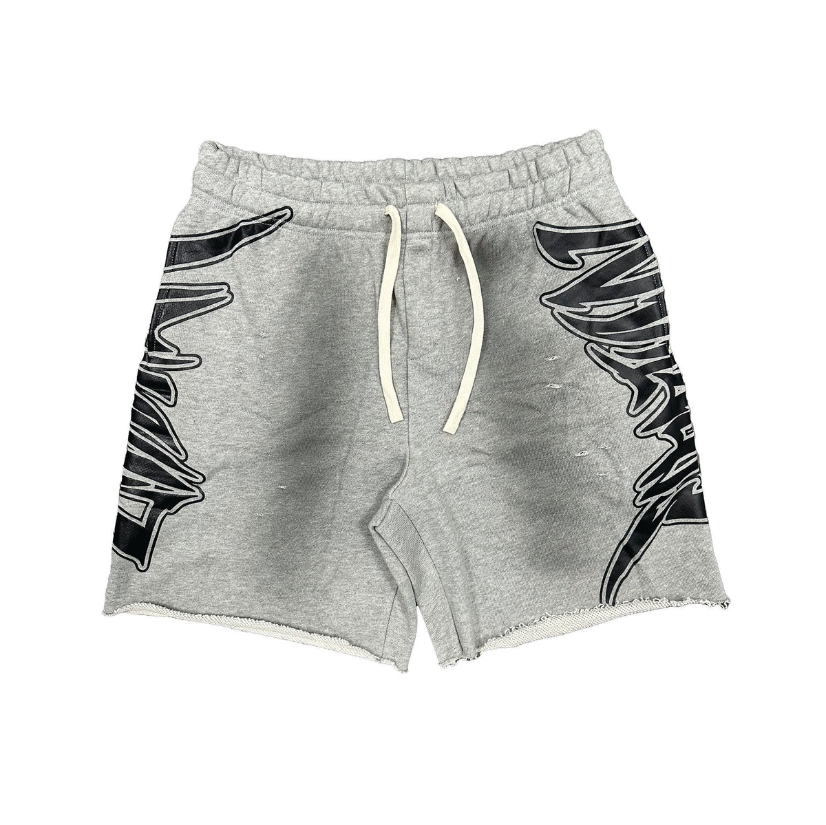 Mixed Emotion Grey Faded Shorts