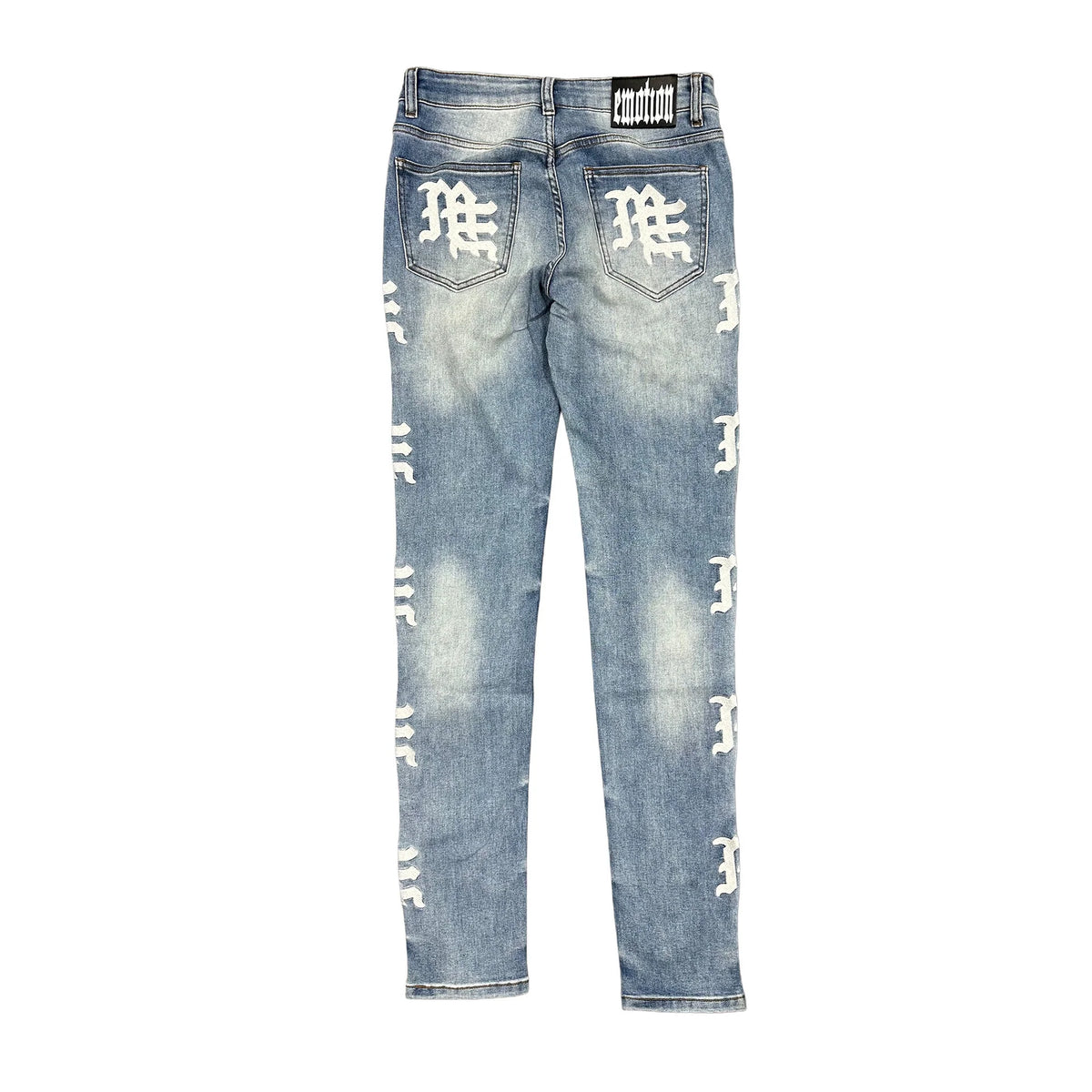 Mixed Emotion Monogram Denim Blue Wash
