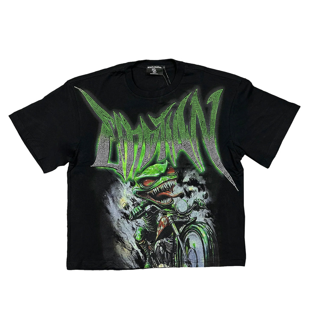 Mixed Emotion Goblin Rhinestone Tee