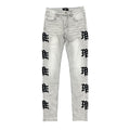 Mixed Emotion Monogram Denim Grey Wash