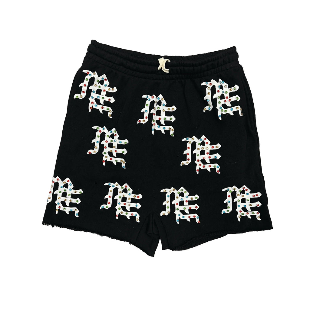 Mixed Emotion Black ME Logo Shorts