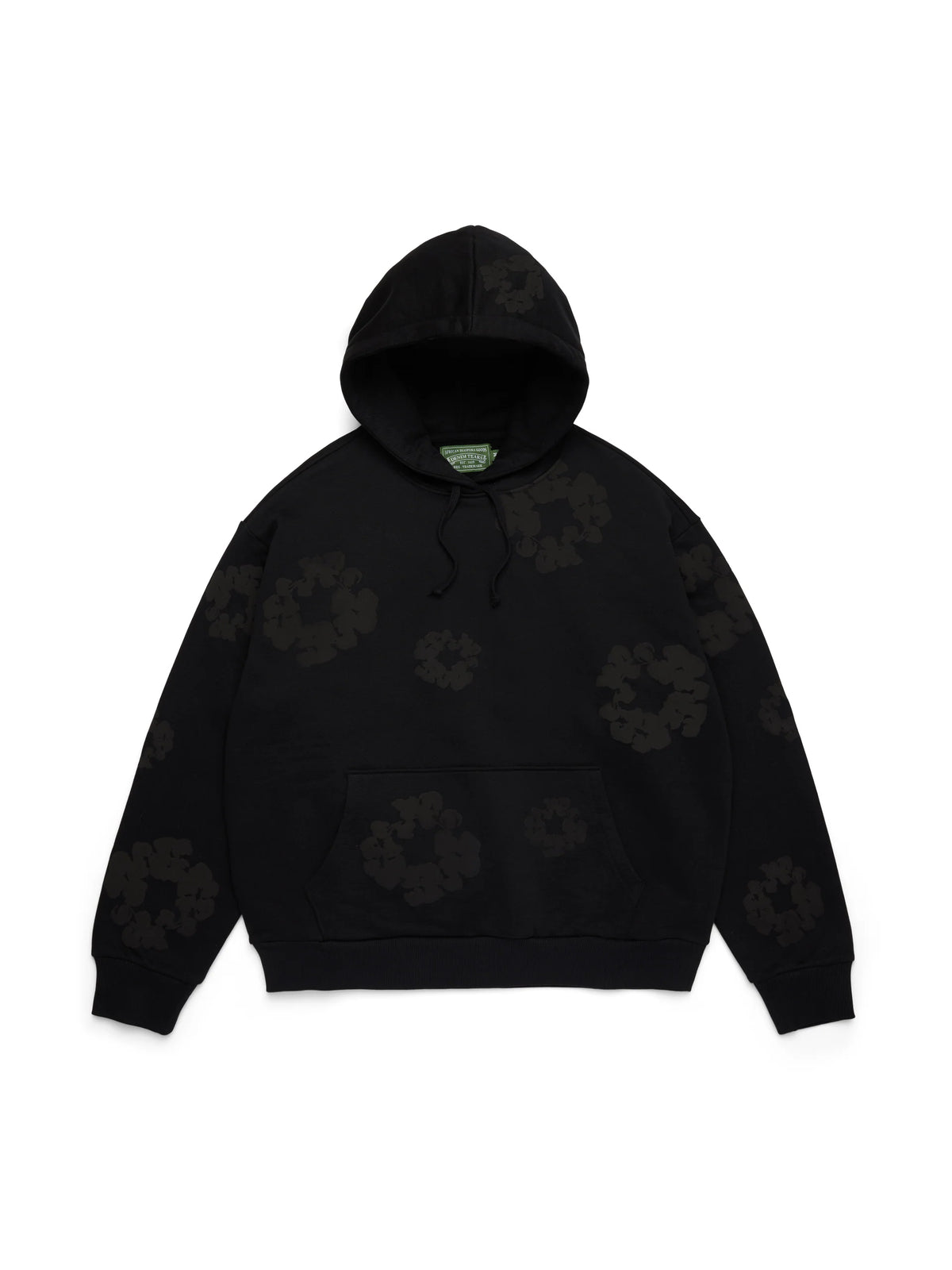 Denim Tears Mono Cotton Wreath Hoodie `Black`