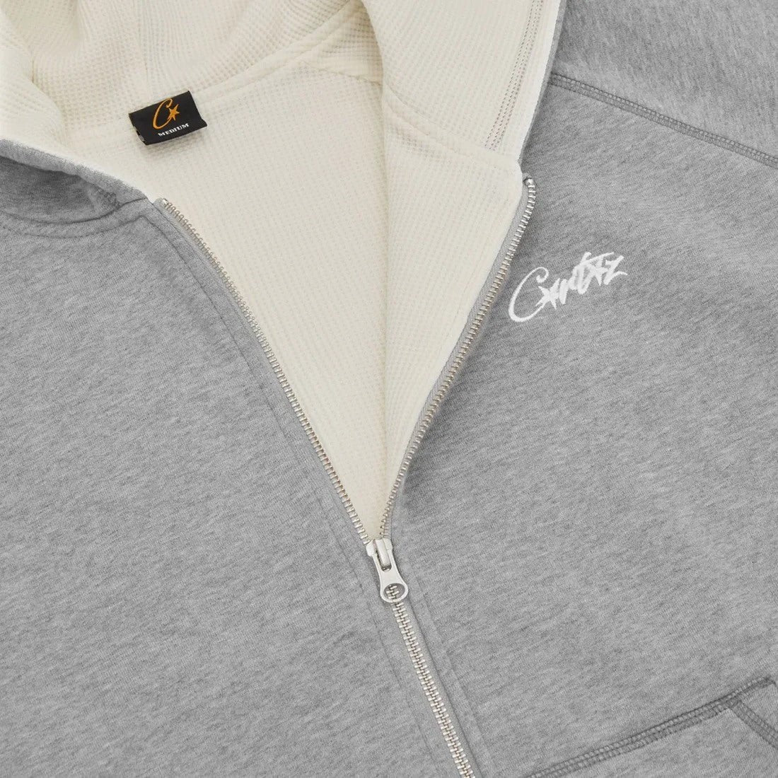 Corteiz Hmp Thermal Zip Hoodie ´Heather grey´