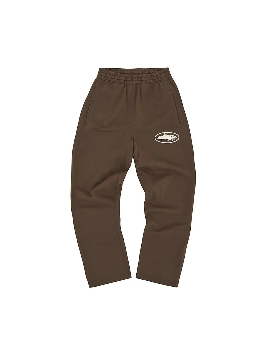 Corteiz Island Puff ´Print Open Hem Pant Brown´