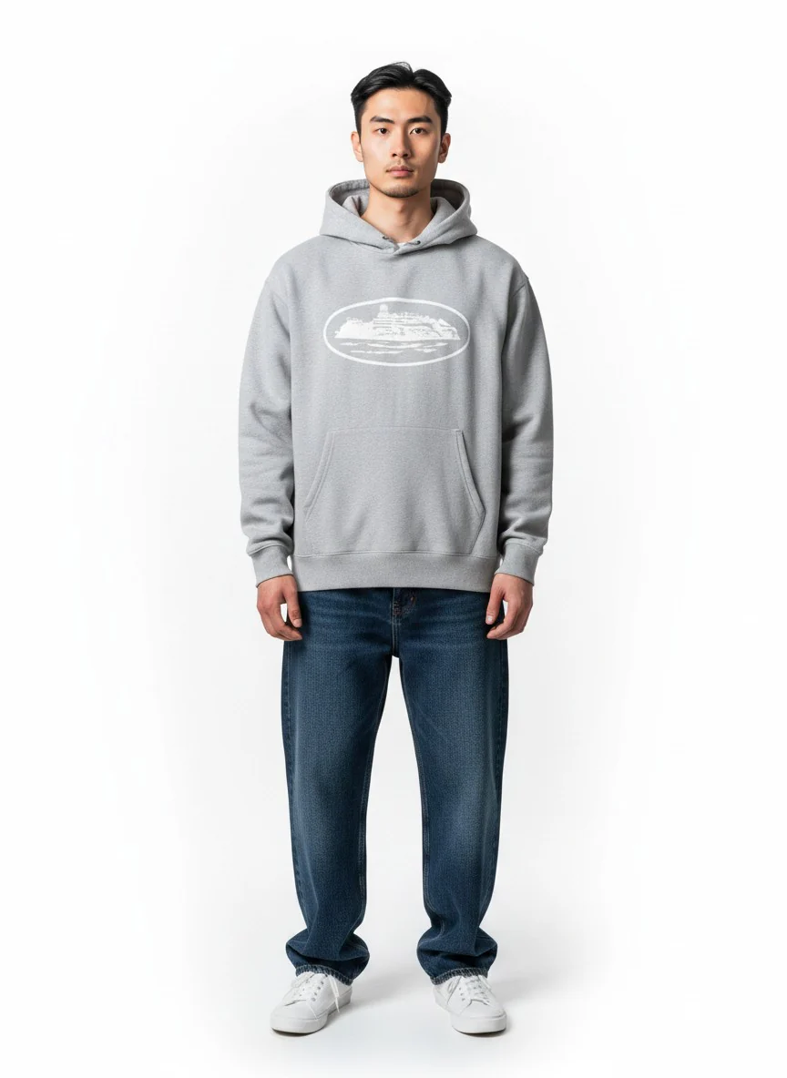 Corteiz Og Alcatraz Hoodie ´Grey´
