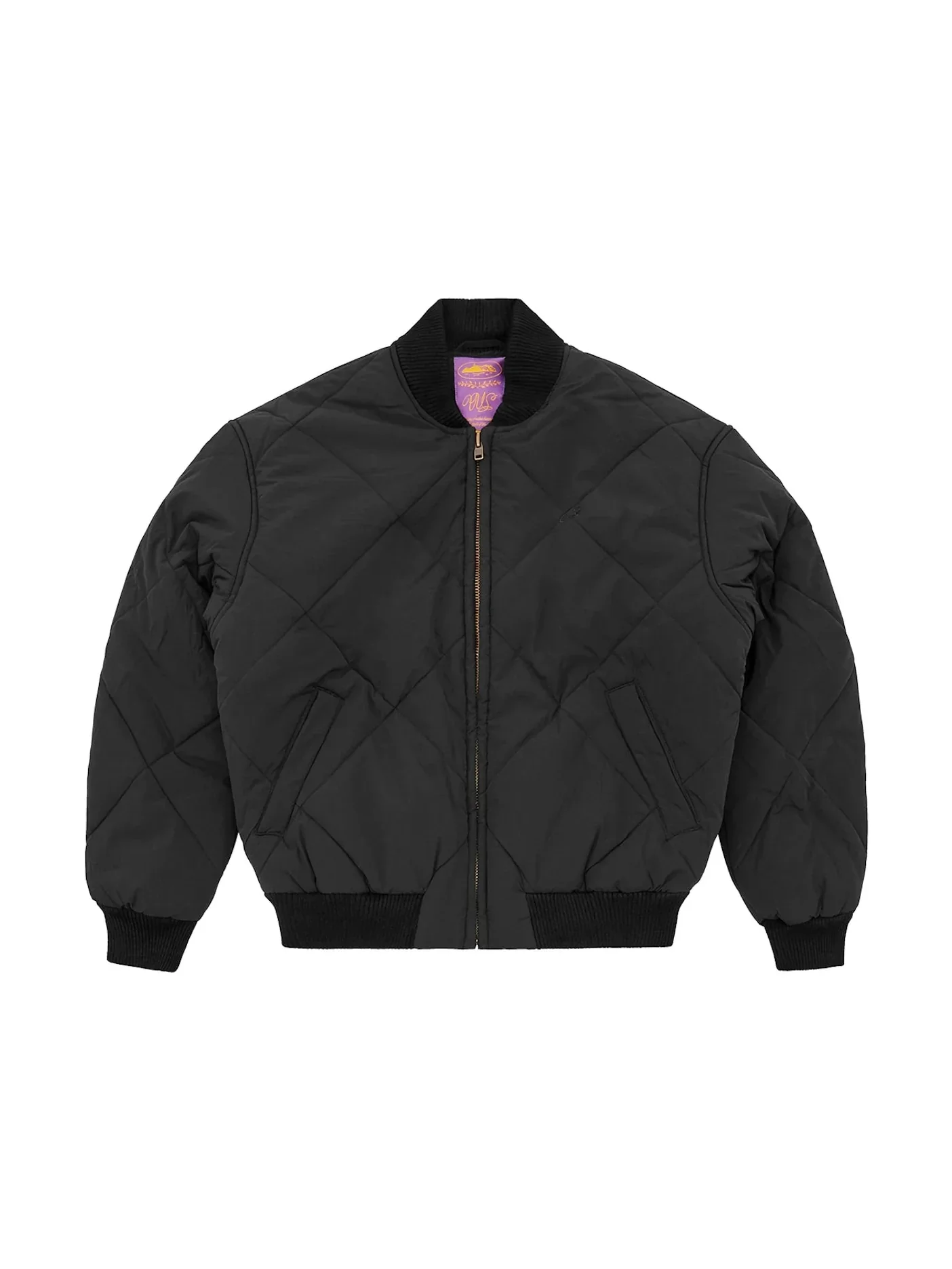 Corteiz ´Old English Quilted Bomber Jacket Black´