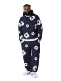 Denim Tears Cotton Wreath Hoodie `Navy`