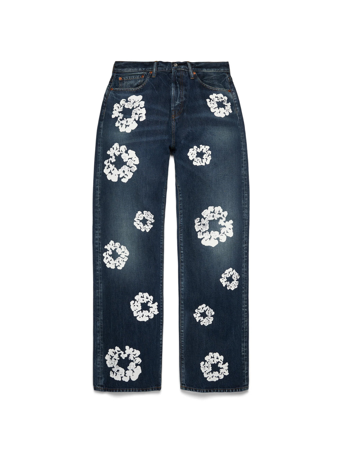Denim Tears Baggy Cotton Wreath Denim Pant `Dark Wash`