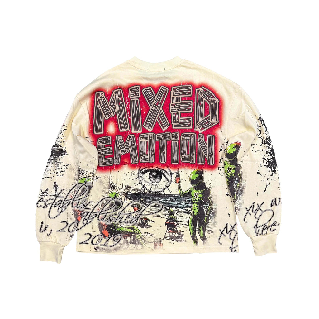 Mixed Emotion Cream Art Club Long Sleeve