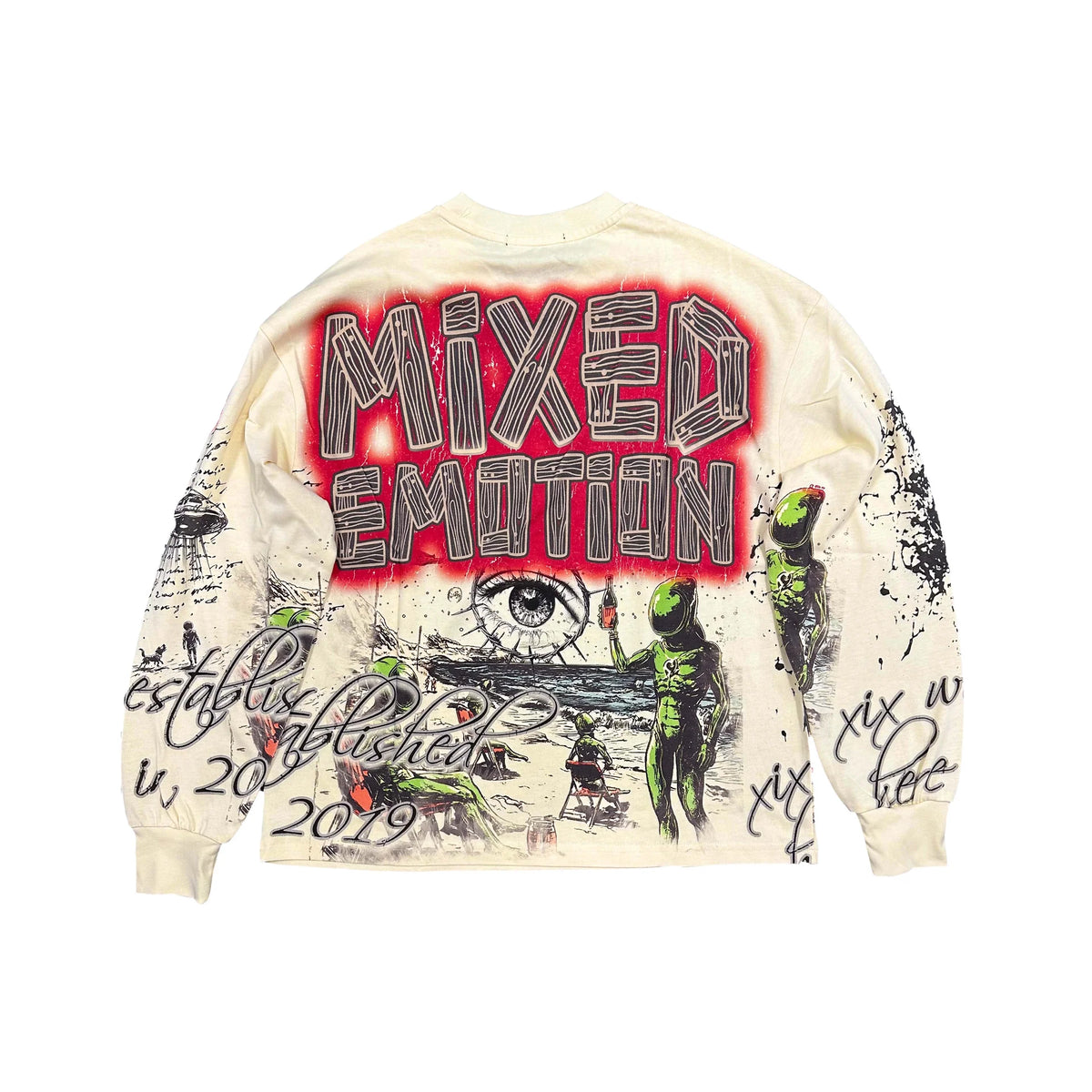 Mixed Emotion Cream Art Club Long Sleeve