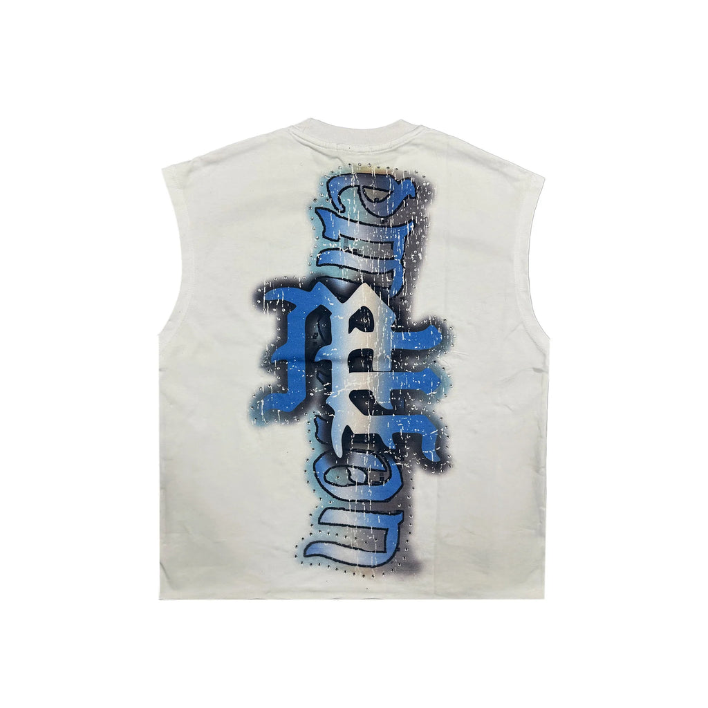 Mixed Emotion White Angel Sleeveless Tee