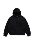 Denim Tears Biggie Rhinestone Cotton Wreath Pull Over `Hoodie Black`