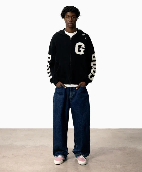 Fake Gods ´Knitted Zipper Black´