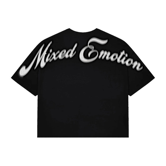Mixed Emotion Black Cupid Arrow Rhinestone Shirt