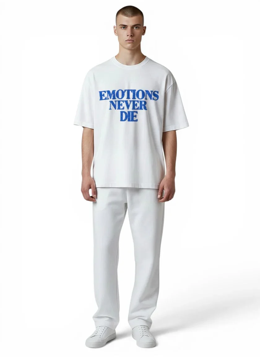 Mixed Emotions Blue ‘End’ Rhinestone Tee