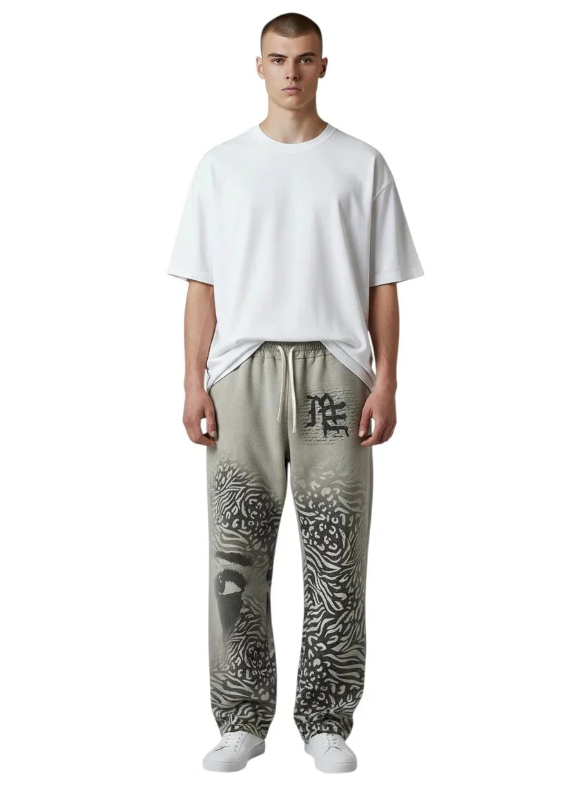Mixed Emotions ´Grey Striped´ Sweatpants