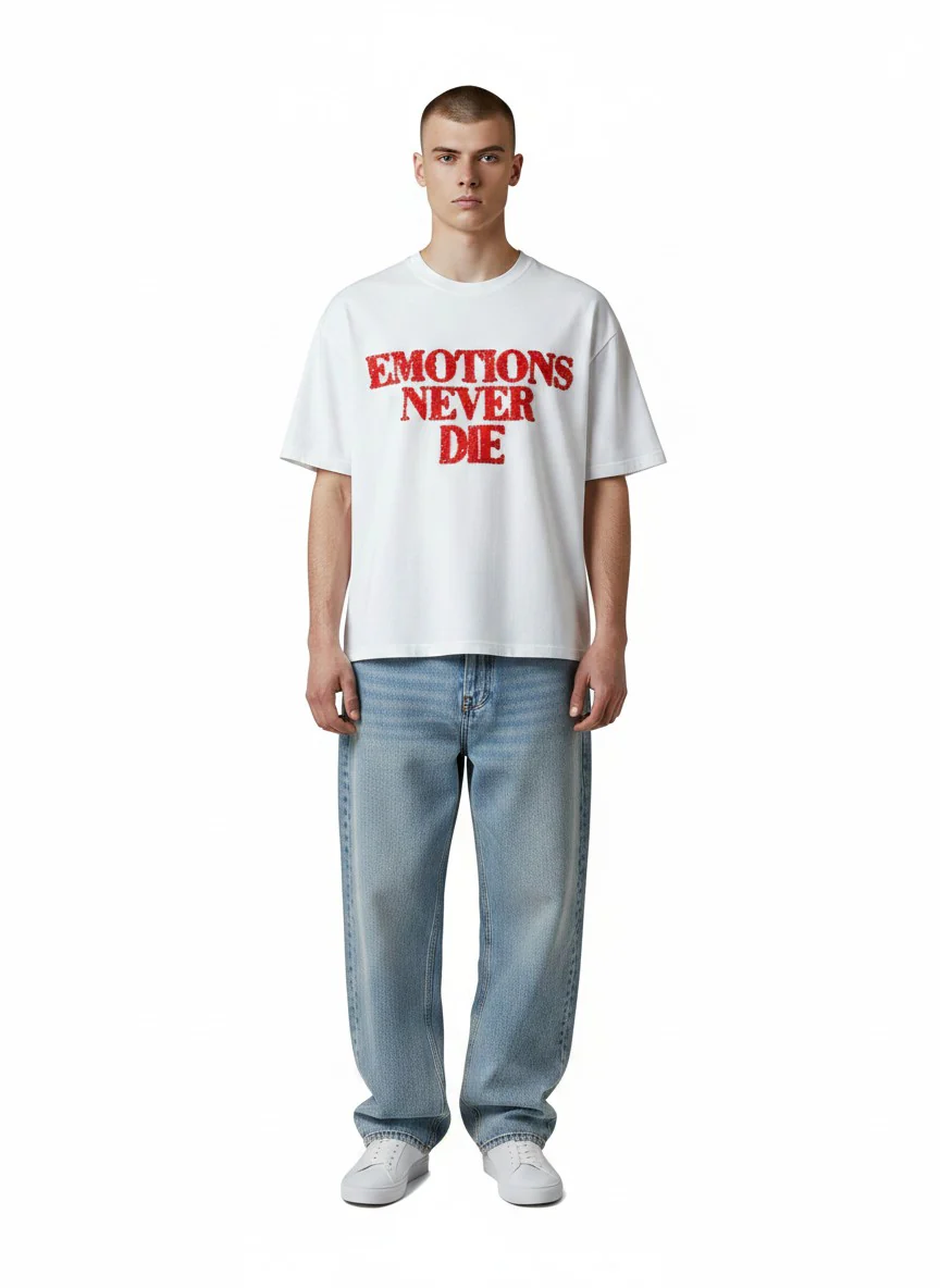 Mixed Emotions ´Red End Rhinestone Tee´