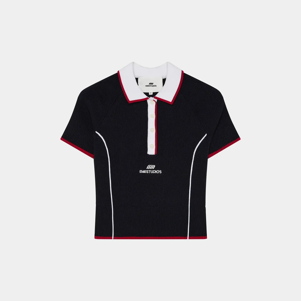 Eme Studios ´Fete Navy´ Knit Polo