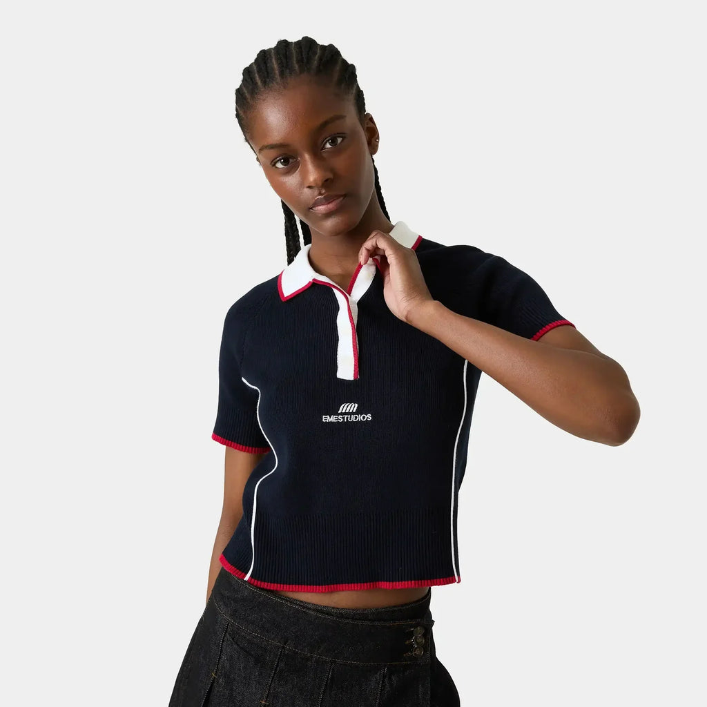 Eme Studios ´Fete Navy´ Knit Polo