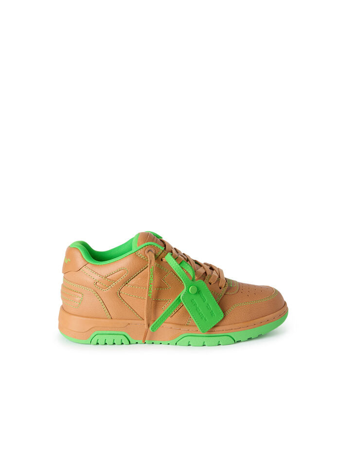 Off-White Out Of Office `SADDLE BRN/GREEN`