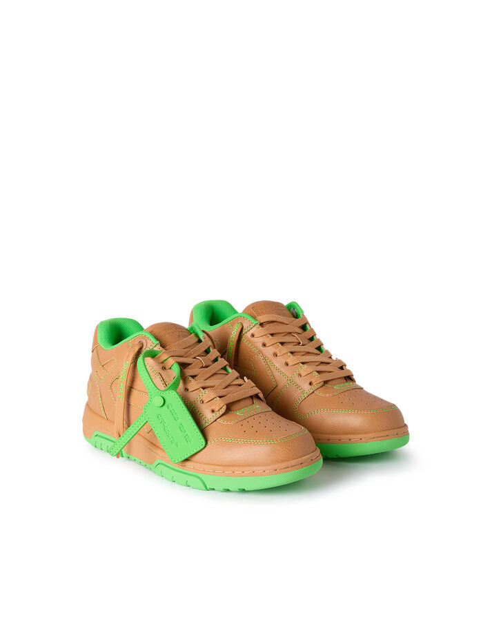 Off-White Out Of Office `SADDLE BRN/GREEN`