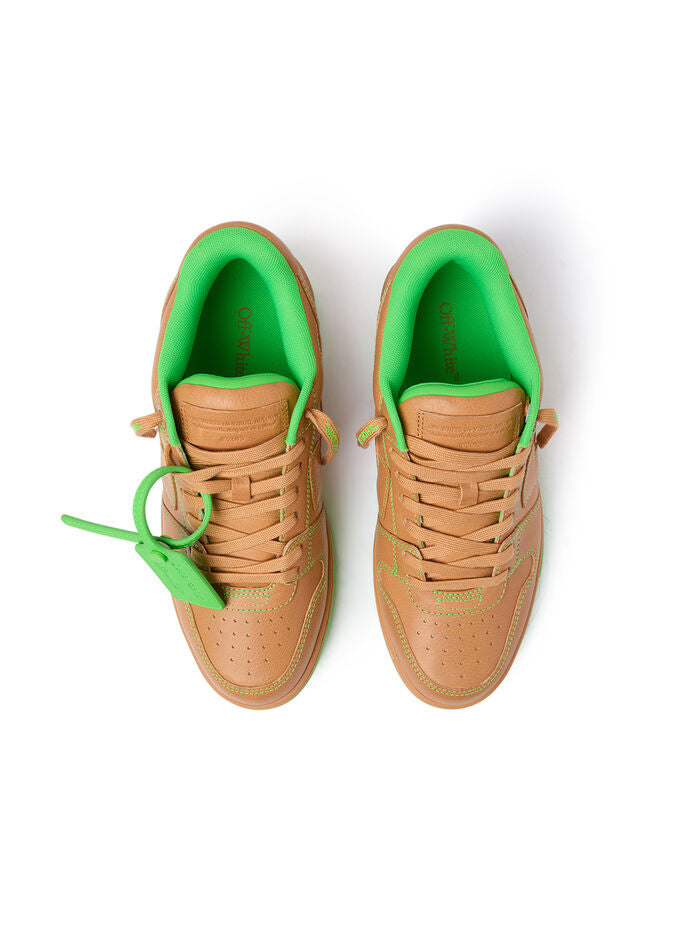 Off-White Out Of Office `SADDLE BRN/GREEN`