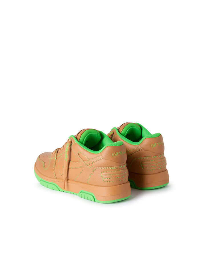 Off-White Out Of Office `SADDLE BRN/GREEN`