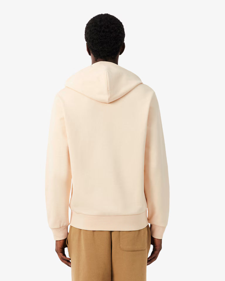 Lacoste Classic Fit Zip-Up Fleece Sweatshirt `Beige`