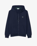 Lacoste Classic Fit Zip-Up Fleece Sweatshirt `Navy Blue`