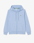 Lacoste Classic Fit Zip-Up Fleece Sweatshirt `Light Blue`