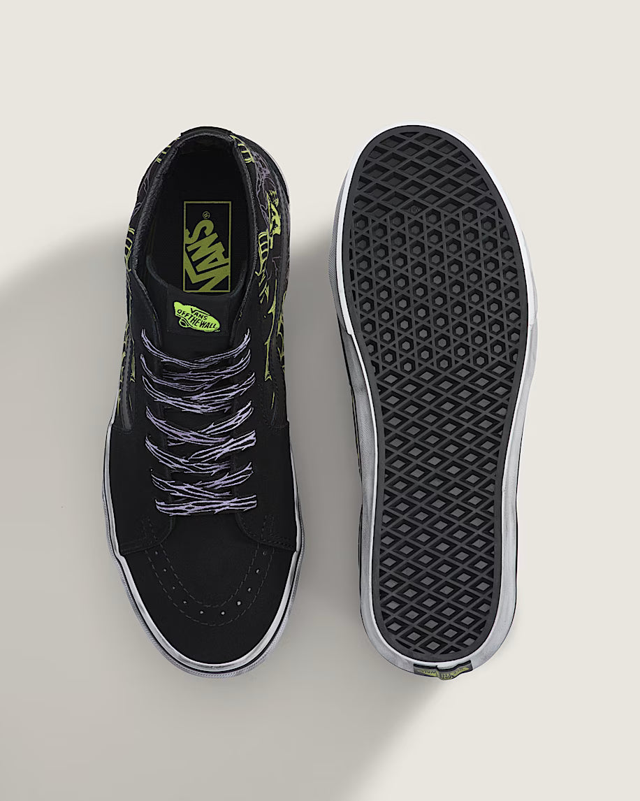 Vans Sk8-Hi `Glow-in-the-Dark Black / Green Foam`