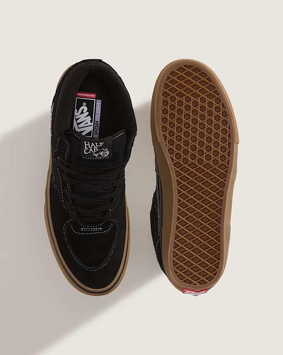 Skate Half Cab `Gum Black / White`