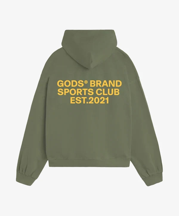 Fake Gods ´Sports Club Hoodie Military Green'