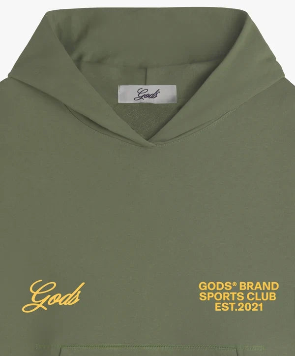Fake Gods ´Sports Club Hoodie Military Green'