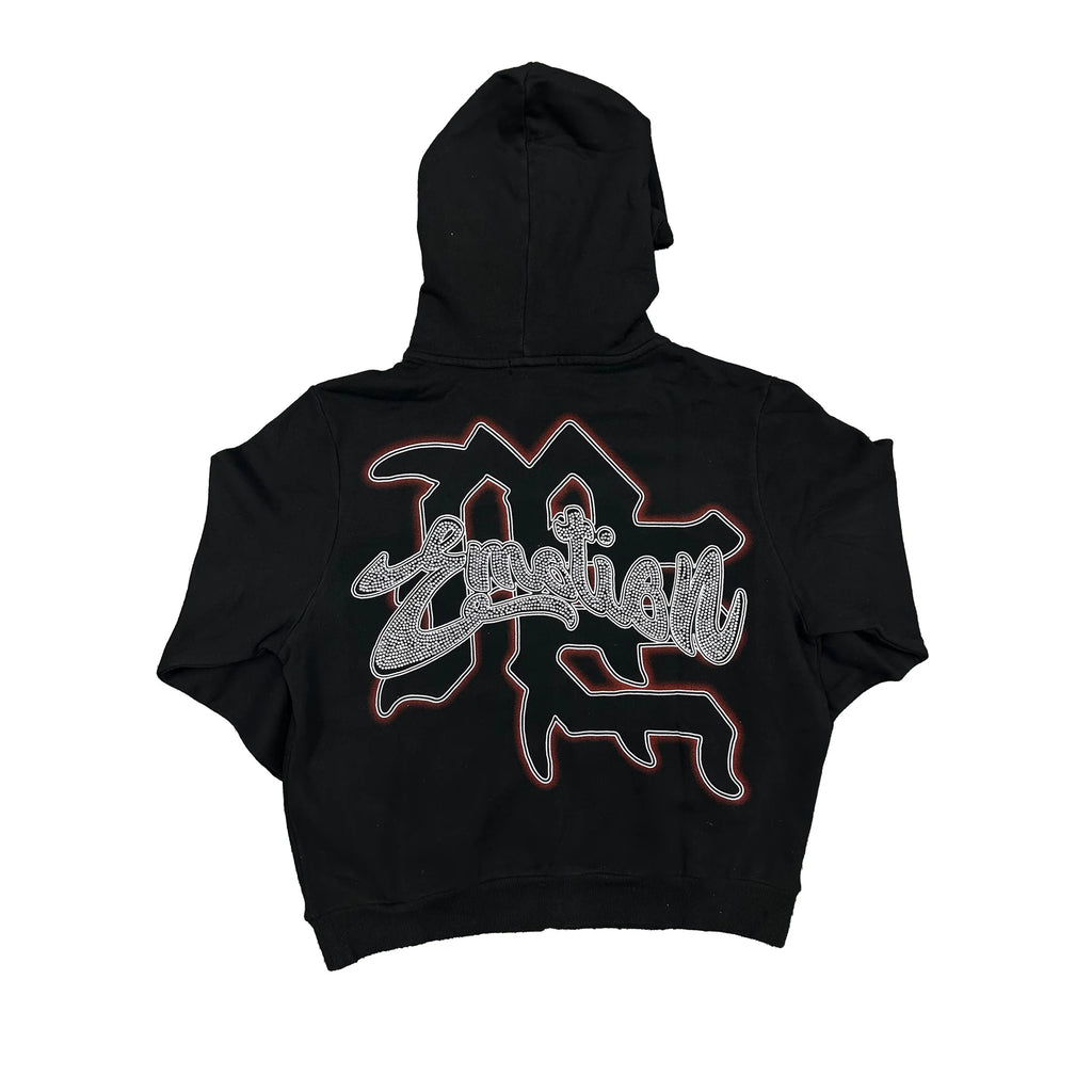 Mixed Emotion Black “Rhinestone” Hoodie