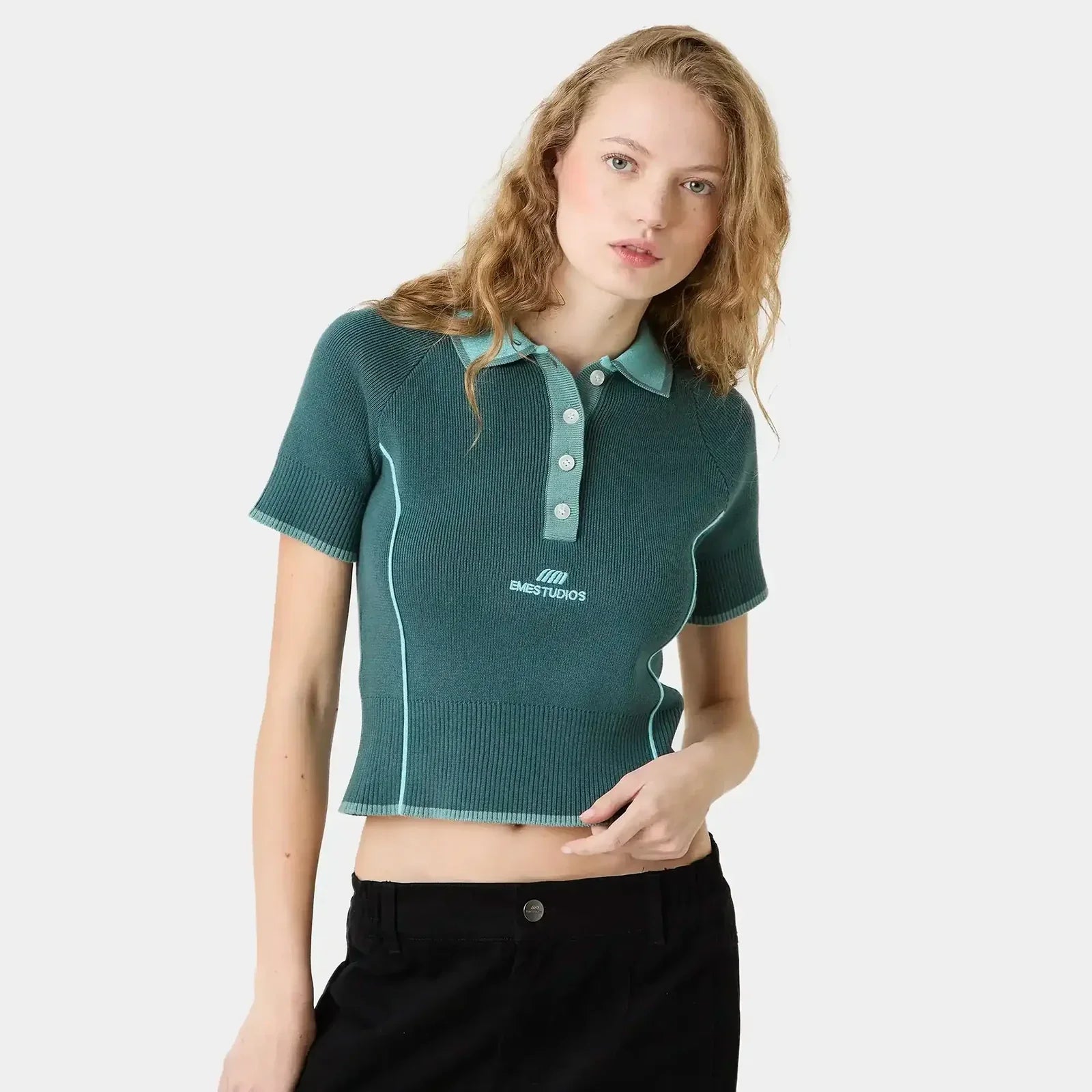 Eme Studios ´Fete Aqua´ Knit Polo