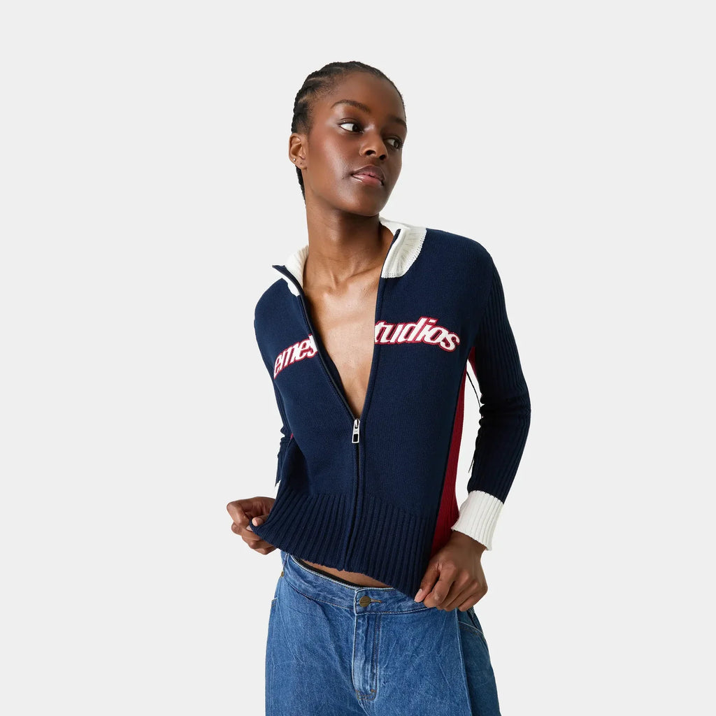 Eme Studios ´Navy´ Zipper Knit