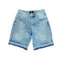 Mixed Emotion ME Rhinestone Denim Shorts