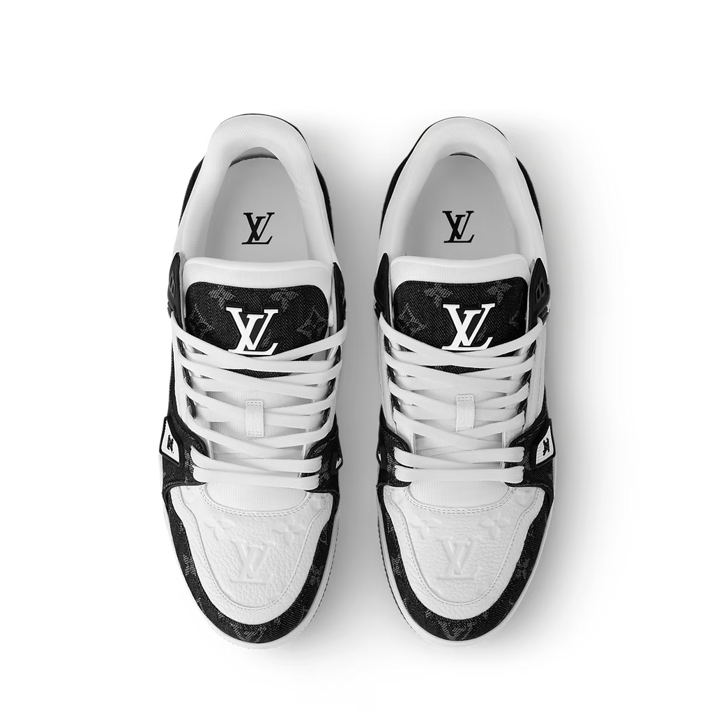 Louis Vuitton Trainer `White Black Monogram`