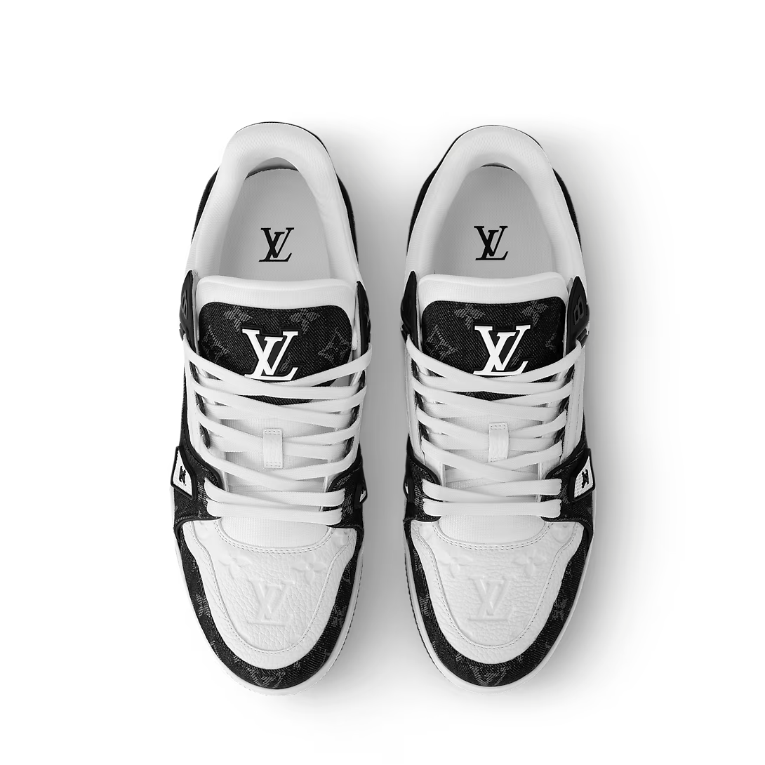 Louis Vuitton Trainer `White Black Monogram`